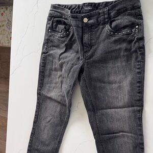 Women’s Black Studded Stretch Jeans